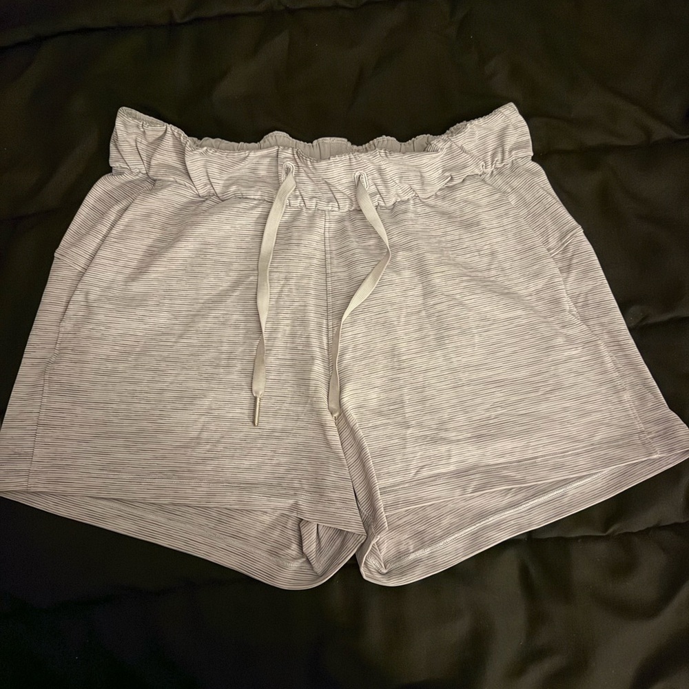 Women's Gray Drawstring Shorts - image 1